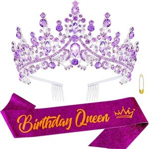 Birthday Tiara and Sash
